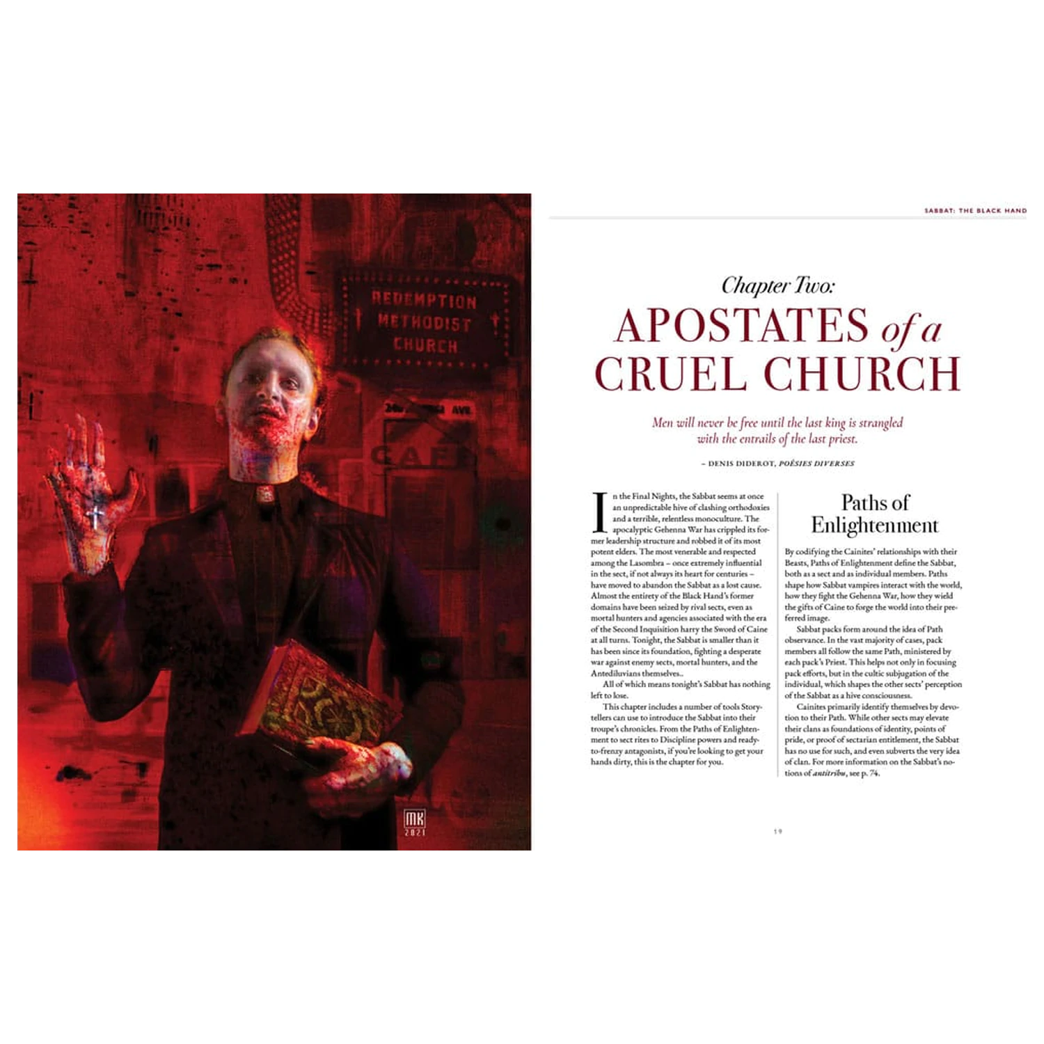 Vampire: The Masquerade 5th Edition RPG book Sabbat: The Black Hand Sourcebook *Englische Version* product photo