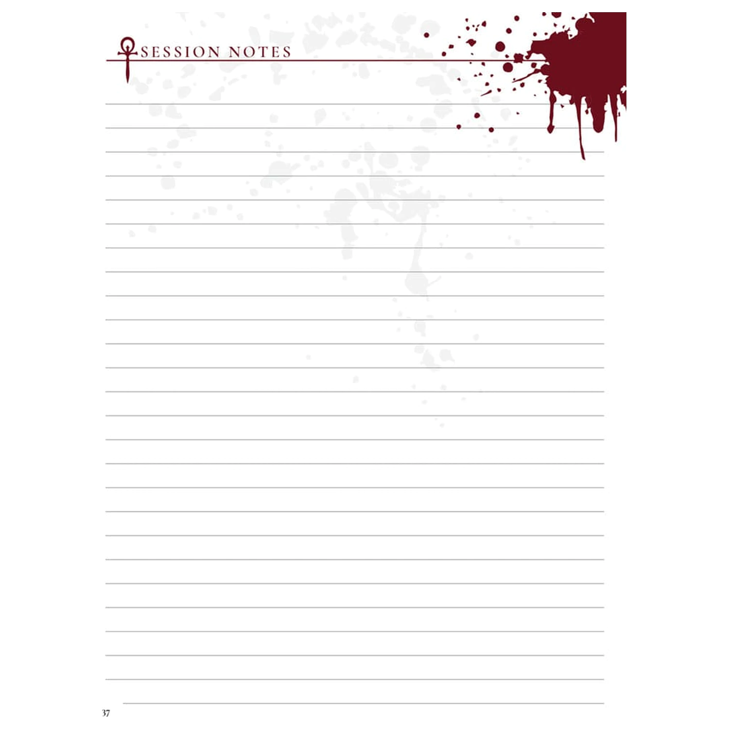 Vampire: The Masquerade 5th Edition RPG Journal Expanded Character Sheet Journal *Englische Version* product photo