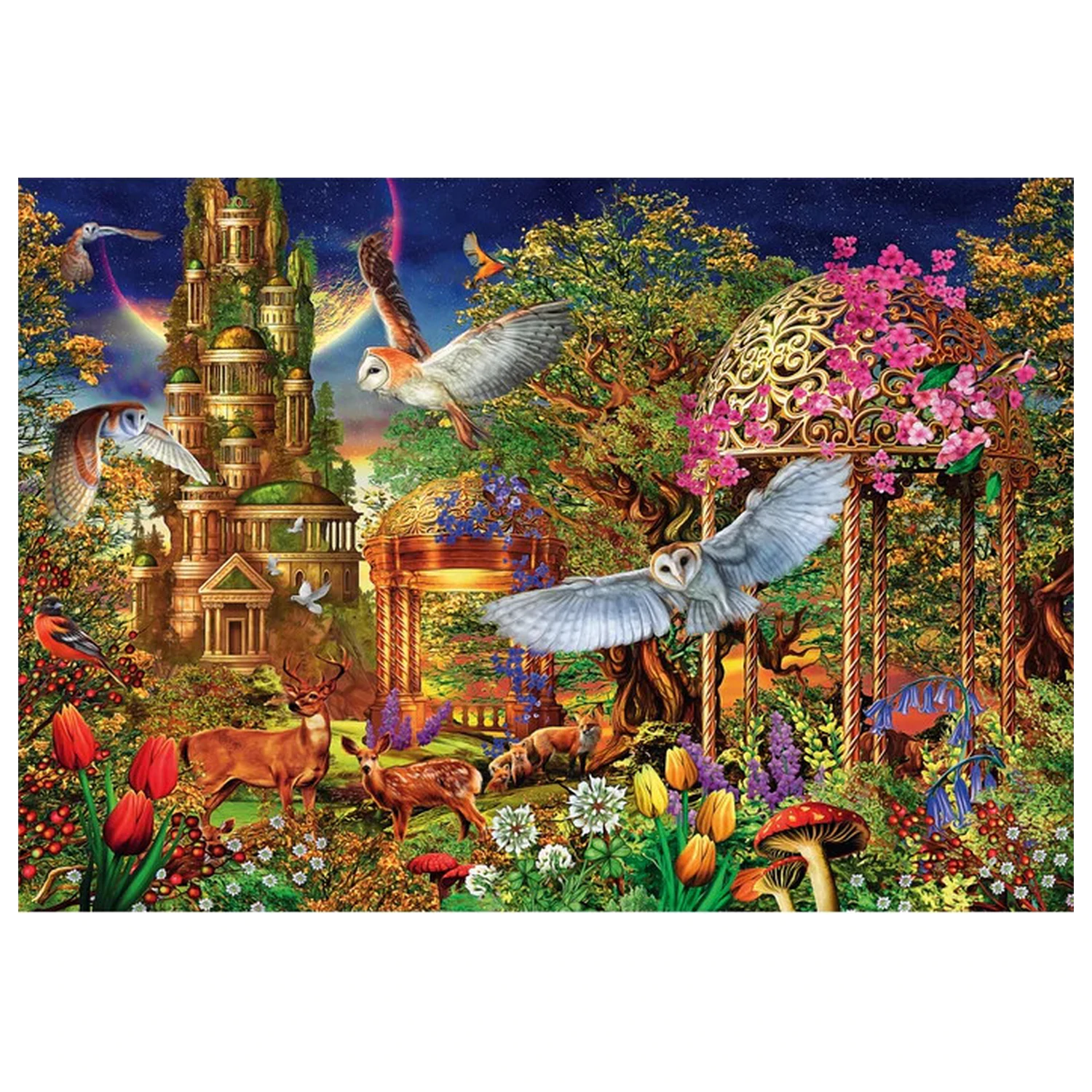 Enchanted Garden Woodland 1500-piece puzzle product photo