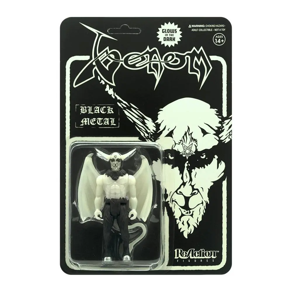 Venom ReAction Action Figure Black Metal (Glow In The Dark) 10 cm product photo