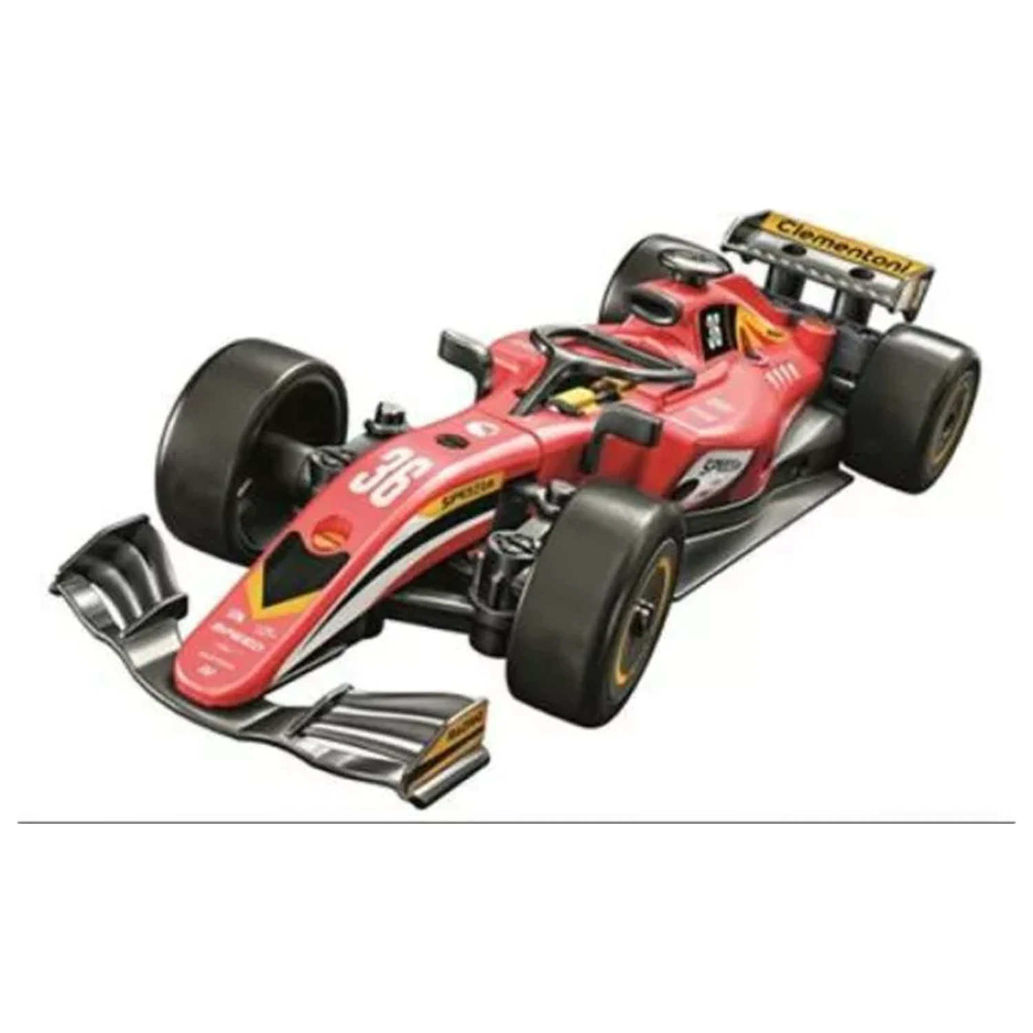 Race Car Red Mechanics Construction Toy product photo