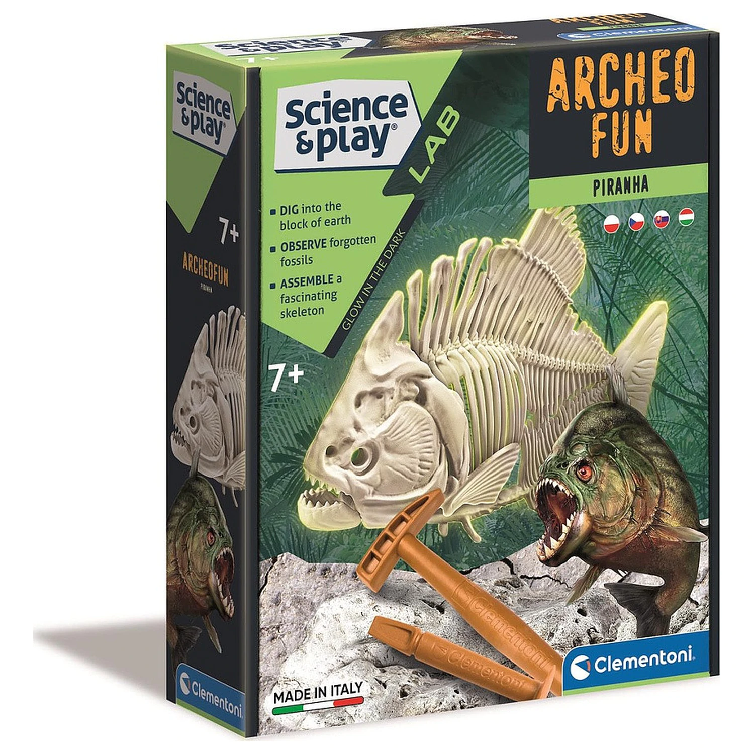 Glowing Piranha Archeo Fun Archaeological Kit product photo