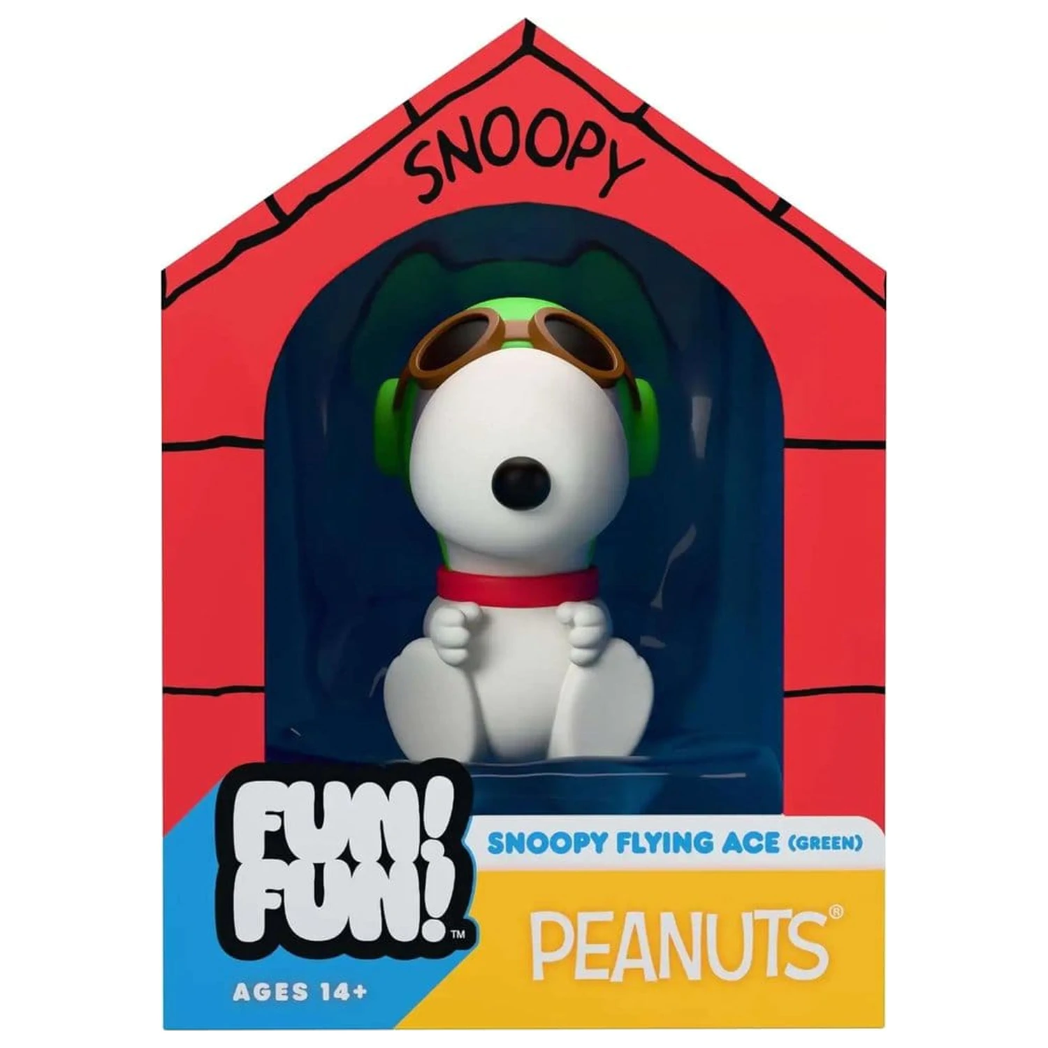 Vintage Peanuts Fun! Fun! Mini Figure Snoopy (Green Hat Flying Ace) product photo