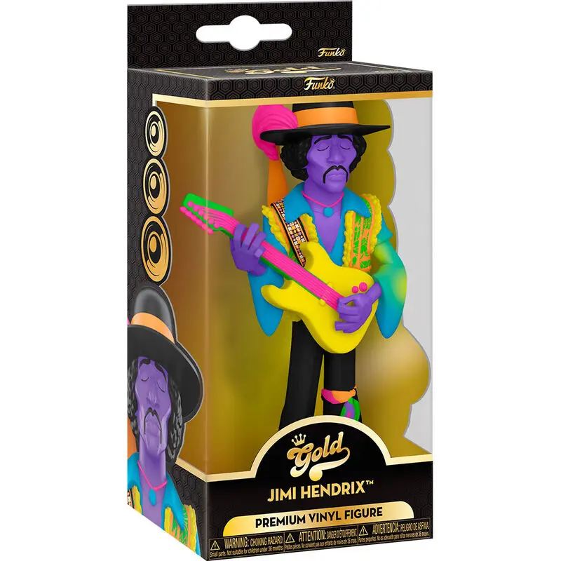 Jimi Hendrix Vinyl Gold Figure BLKLT 13 cm product photo
