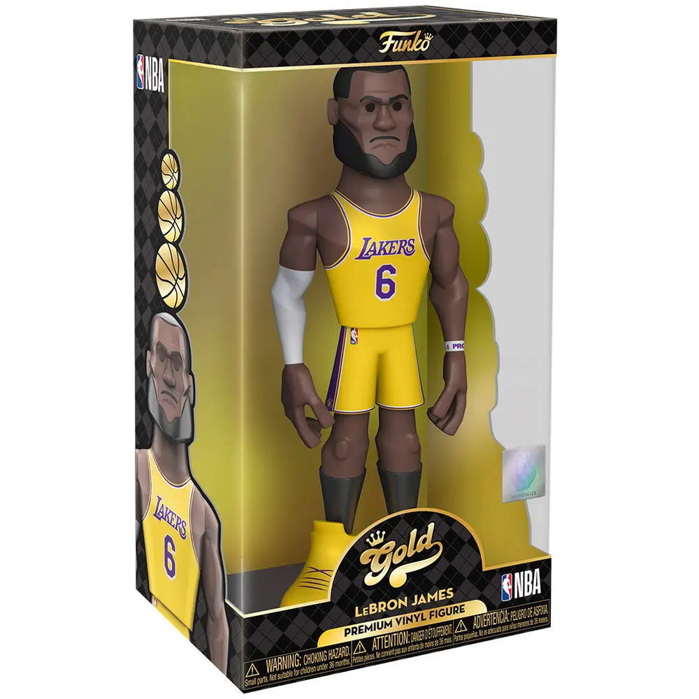 Vinyl Gold figure Lakers Lakers Lebron James 30cm product photo