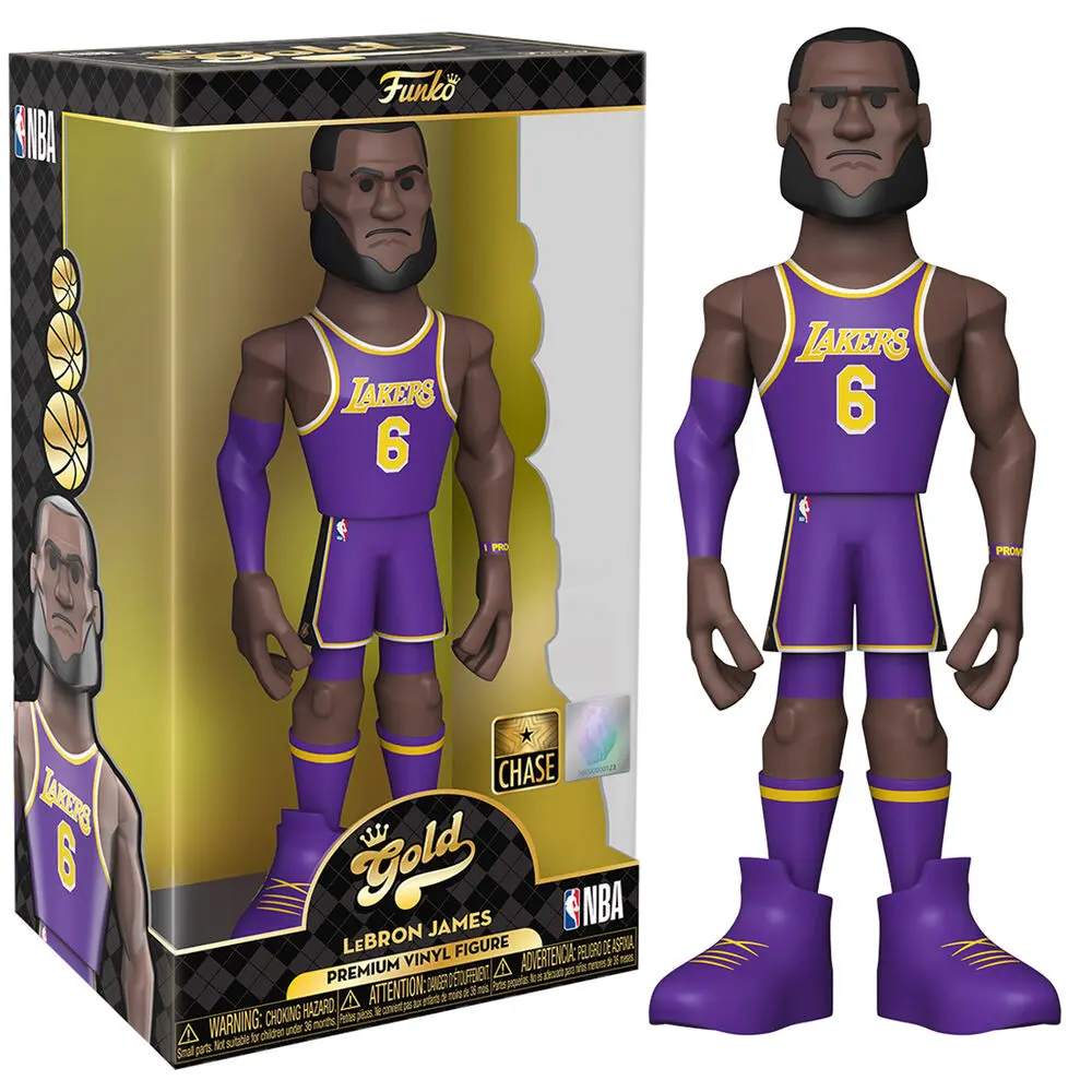 Vinyl Gold figure Lakers Lakers Lebron James 30cm Chase product photo