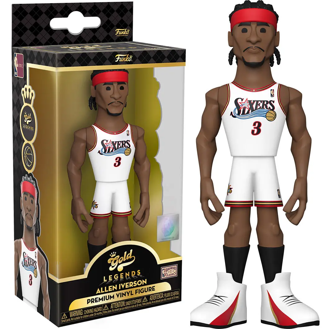 Vinyl Gold figure NBA 76ers Allen Iverson product photo