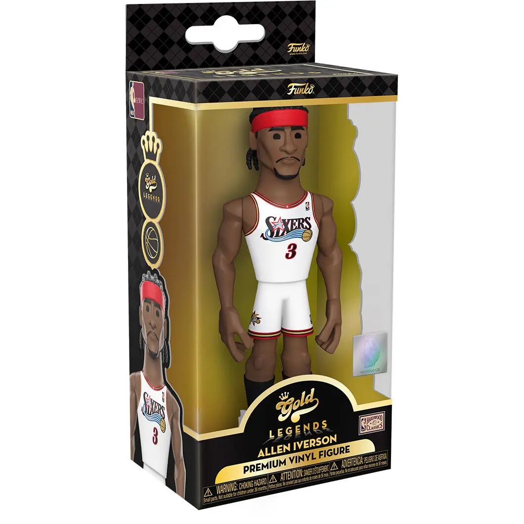 Vinyl Gold figure NBA 76ers Allen Iverson product photo
