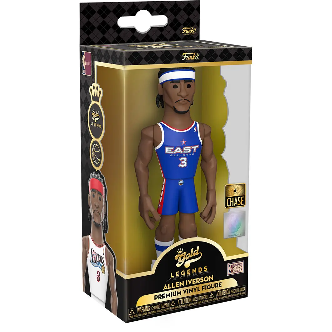 Vinyl Gold figure NBA 76ers Allen Iverson Chase product photo