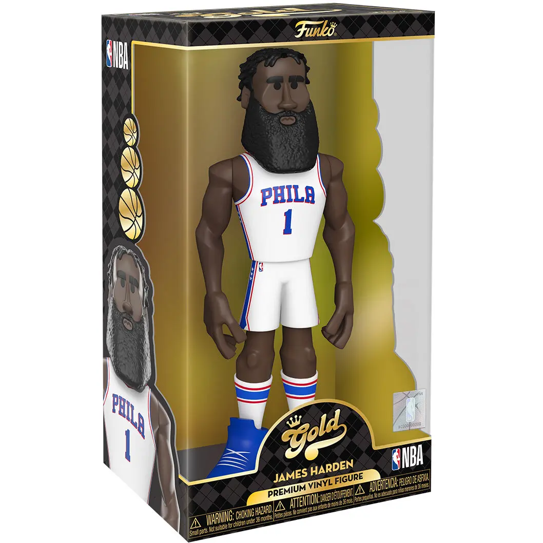 Vinyl Gold figure NBA 76ers James Harden 30cm product photo