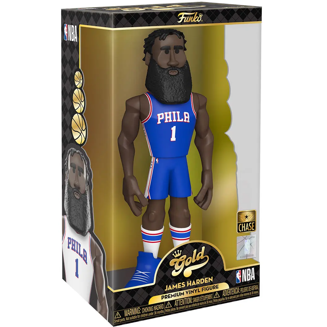 Vinyl Gold figure NBA 76ers James Harden 30cm Chase product photo