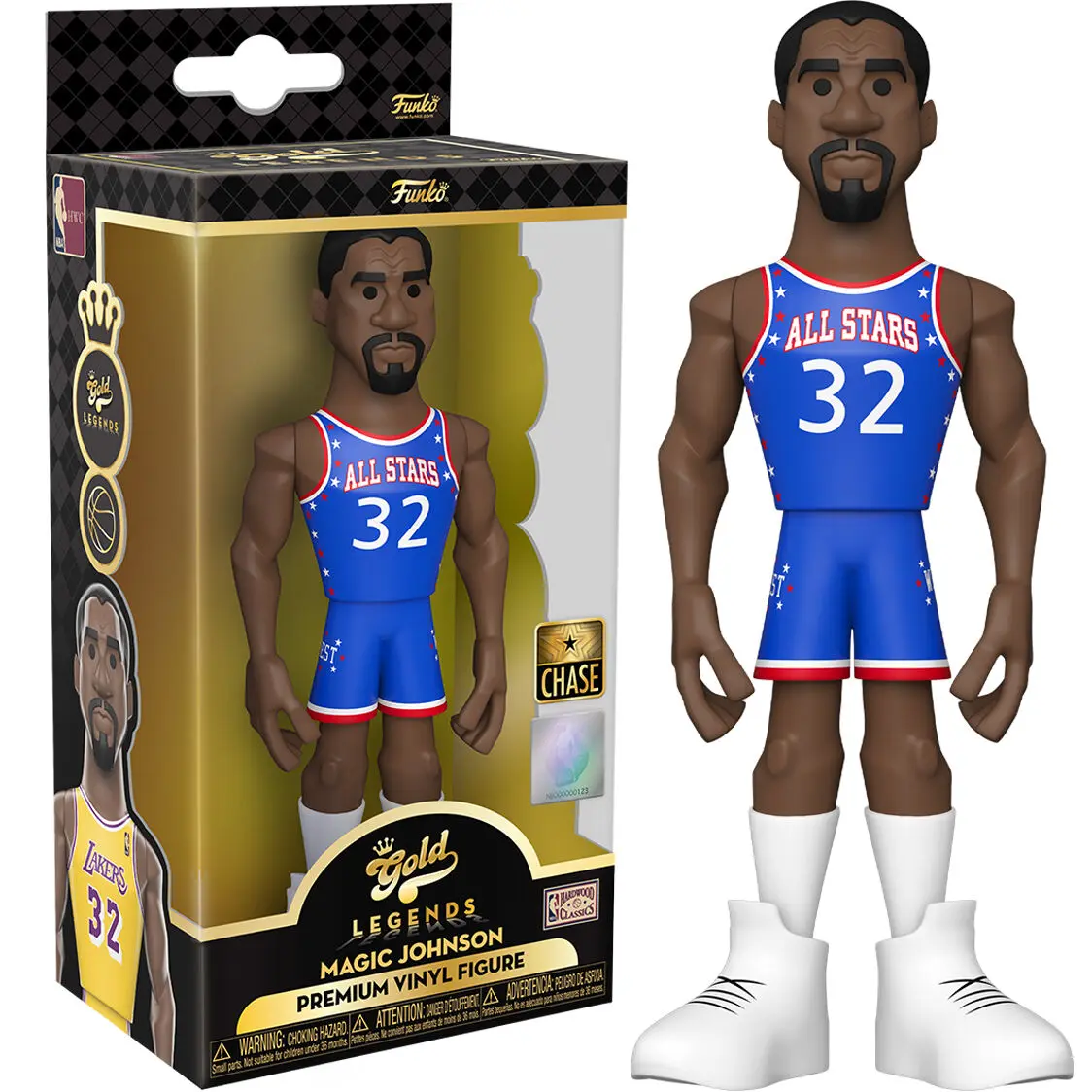 Vinyl Gold figure NBA Lakers Magic Johnson Chase product photo