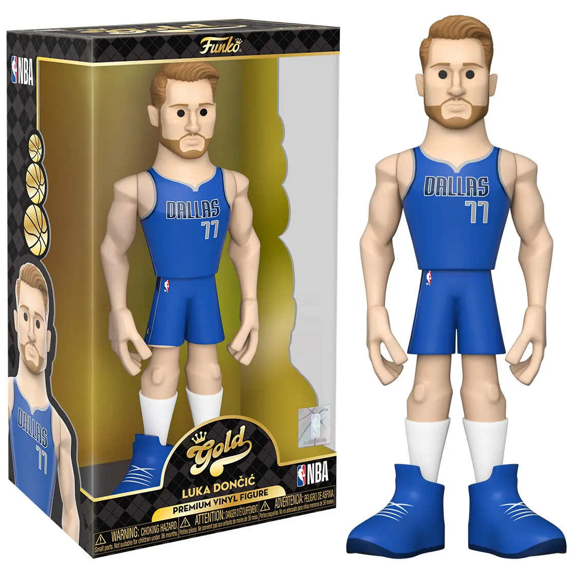 Vinyl Gold figure NBA Mavericks Luka Doncic 30cm product photo