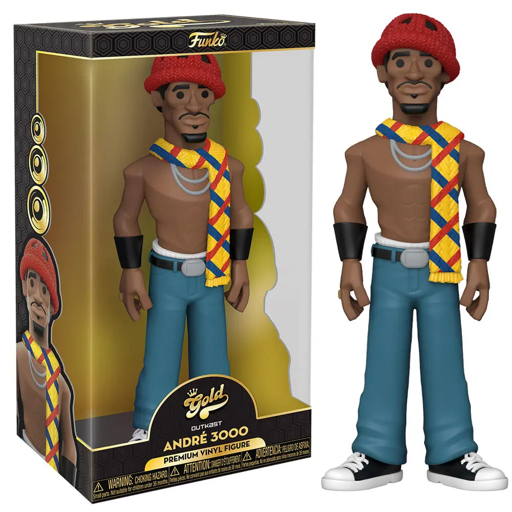 Outkast Vinyl Gold Figure Andre3000 (Black &amp; Gold Suit) 30 cm product photo