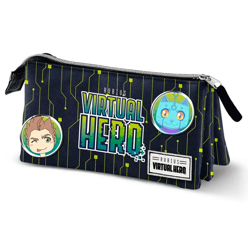 Virtual Hero Black triple pencil case product photo