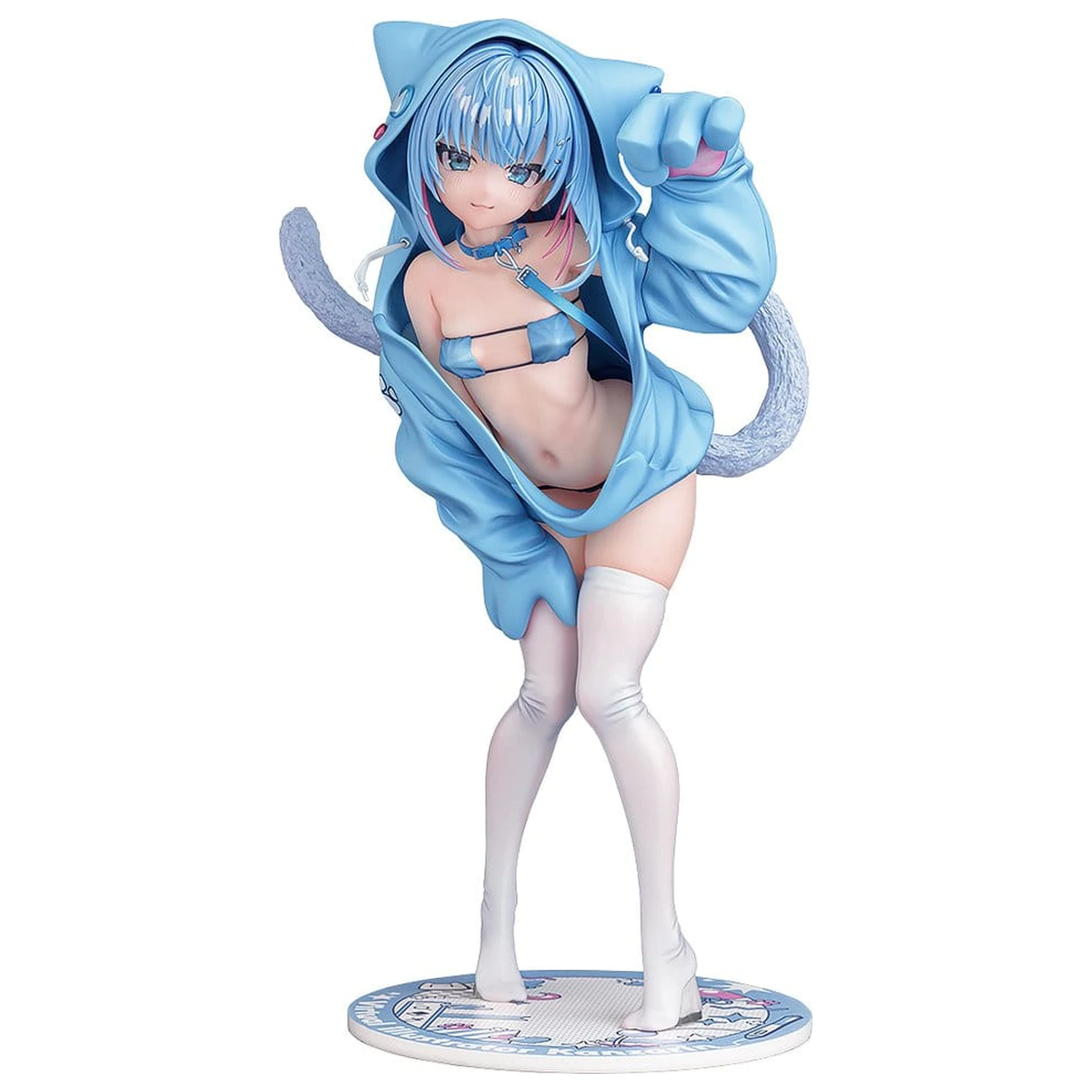 Virtual illustrator Kanzarin PVC Figure 1/6 kanzarin-chan: Cat-Eared Hoodie Ver. 26 cm product photo