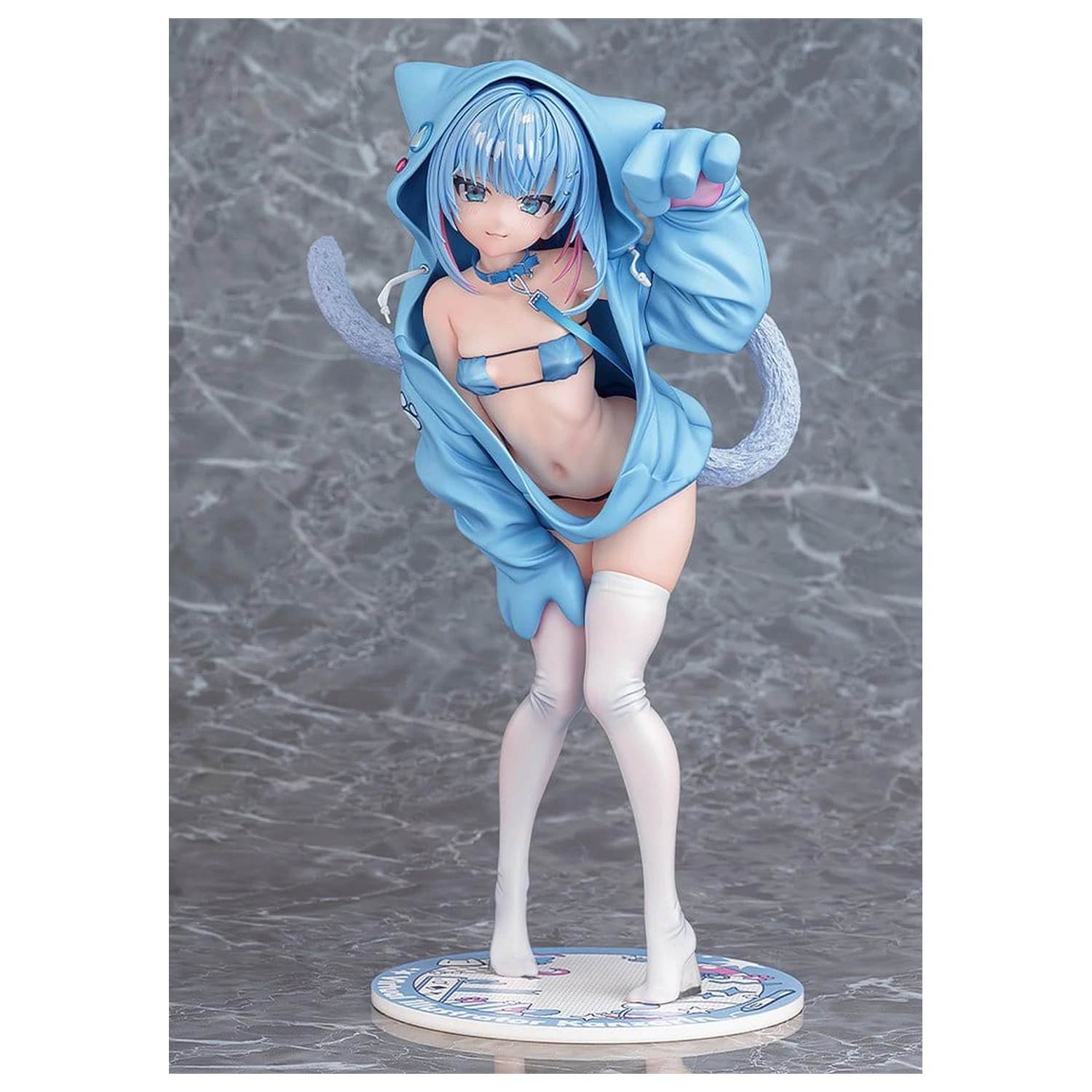 Virtual illustrator Kanzarin PVC Figure 1/6 kanzarin-chan: Cat-Eared Hoodie Ver. 26 cm product photo