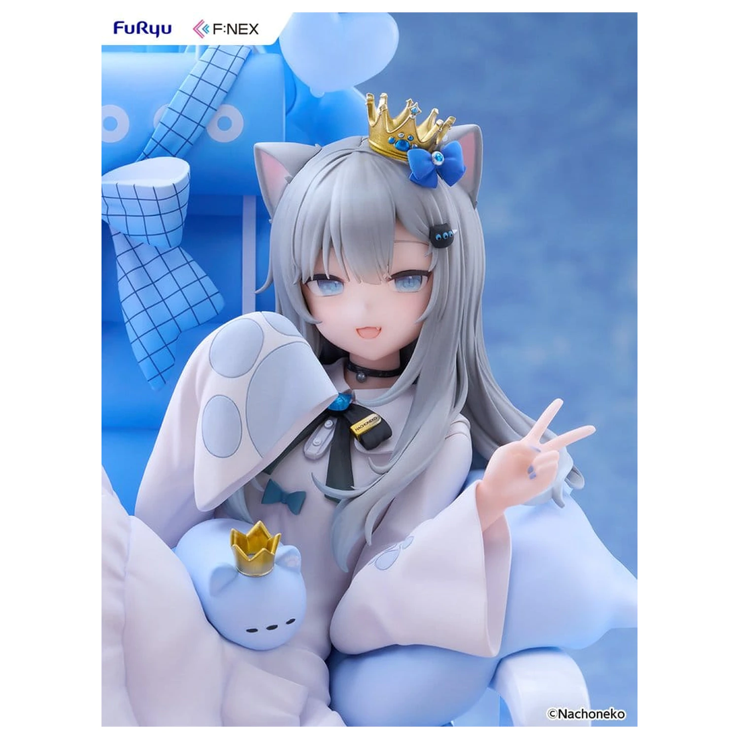 Virtual YouTuber F:NEX PVC Figure 1/7 Nachoneko Birthday Ver. 24 cm product photo