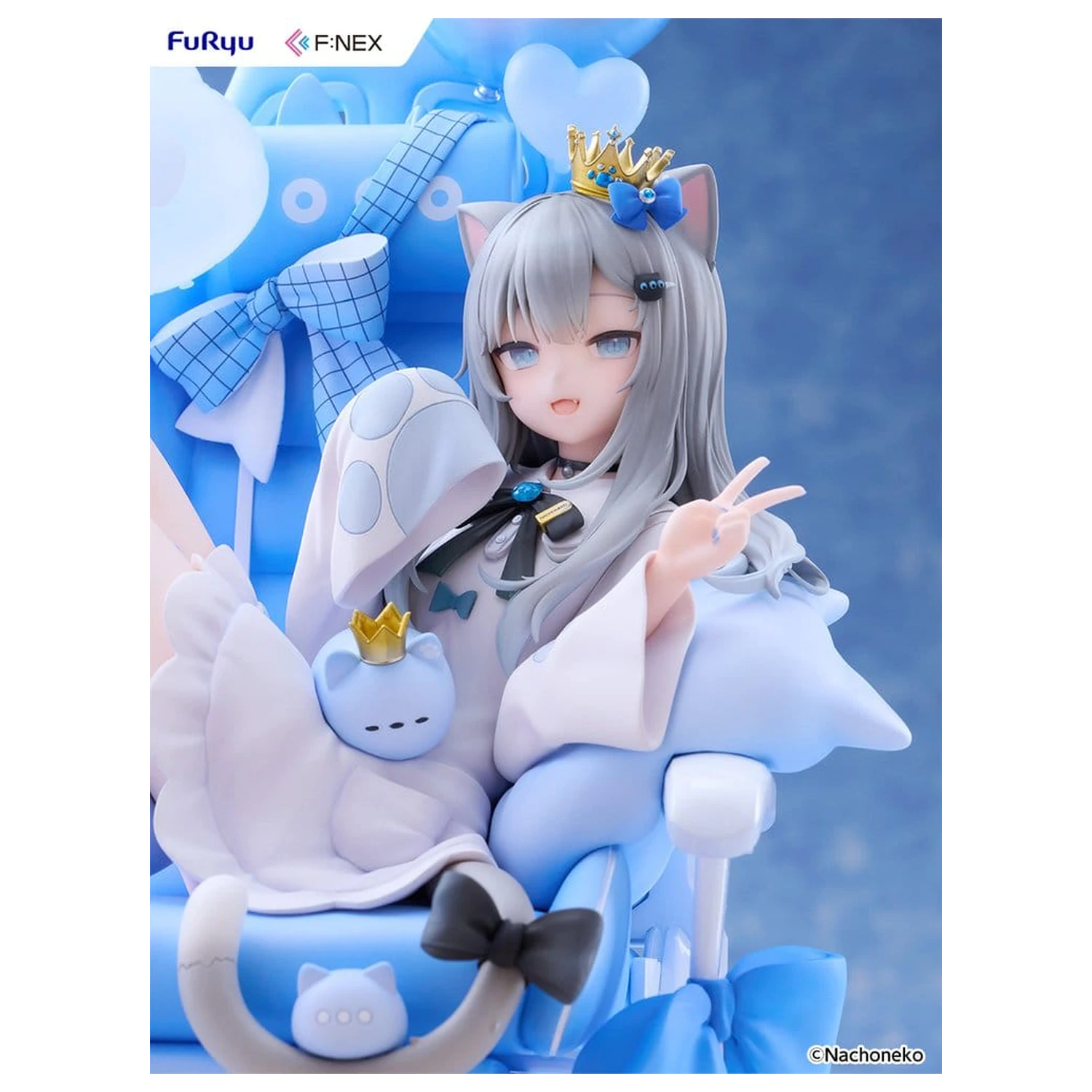 Virtual YouTuber F:NEX PVC Figure 1/7 Nachoneko Birthday Ver. 24 cm product photo