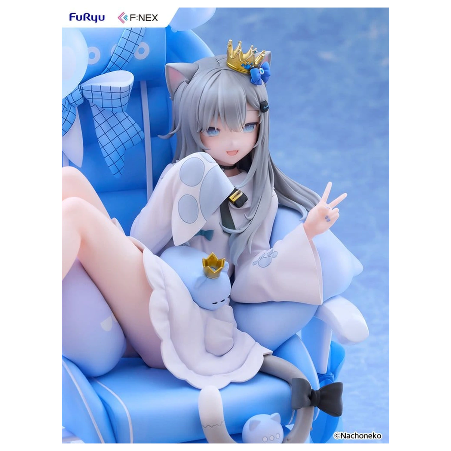 Virtual YouTuber F:NEX PVC Figure 1/7 Nachoneko Birthday Ver. 24 cm product photo