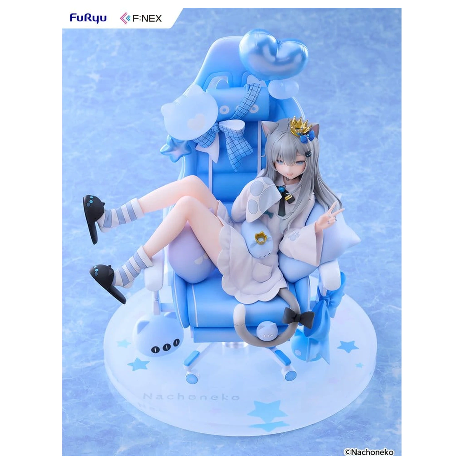 Virtual YouTuber F:NEX PVC Figure 1/7 Nachoneko Birthday Ver. 24 cm product photo