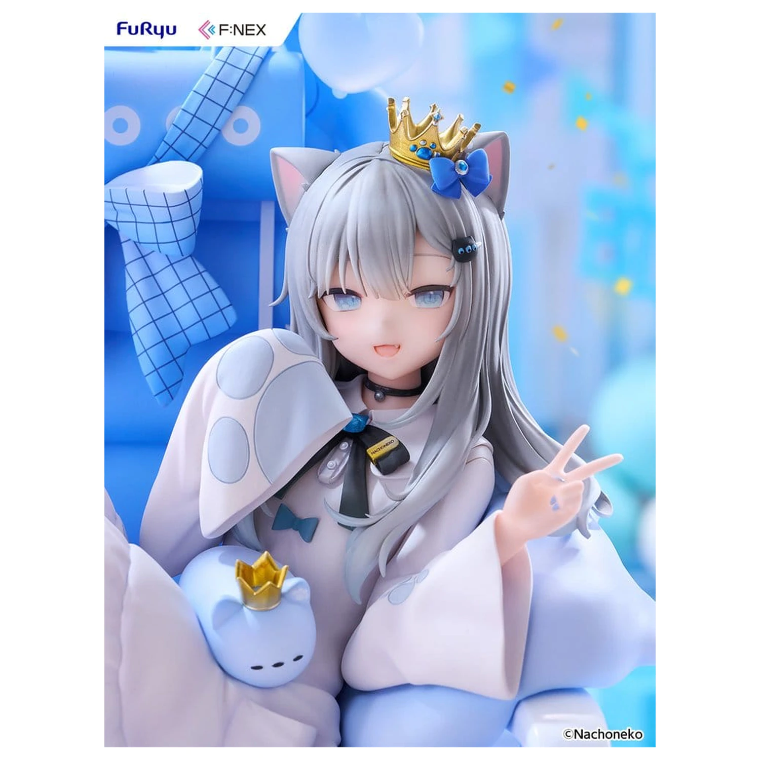 Virtual YouTuber F:NEX PVC Figure 1/7 Nachoneko Birthday Ver. 24 cm product photo