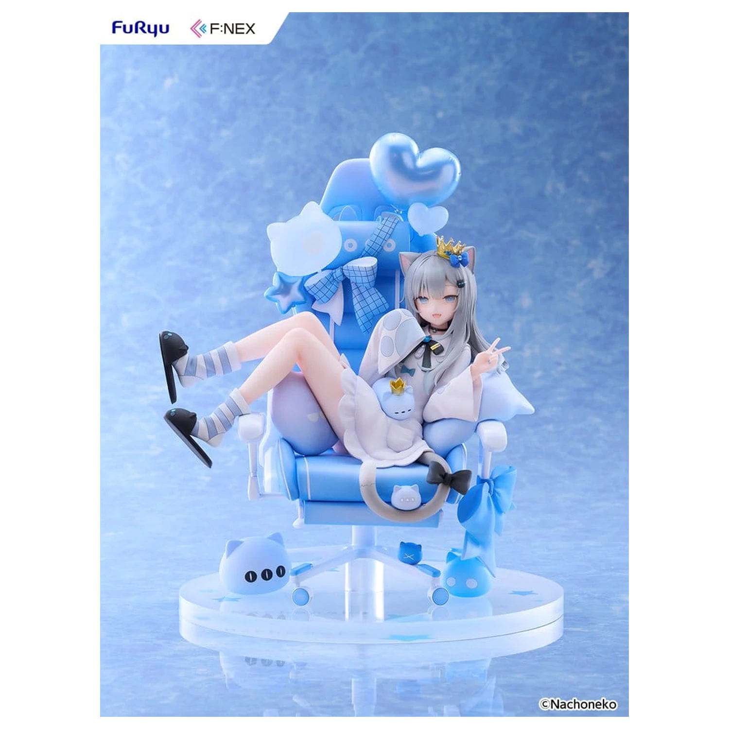 Virtual YouTuber F:NEX PVC Figure 1/7 Nachoneko Birthday Ver. 24 cm product photo