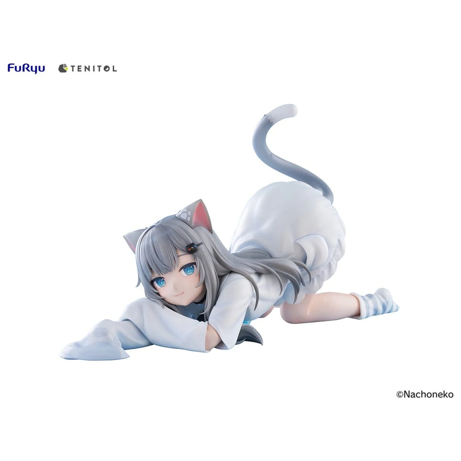 Virtual Youtuber Tenitol Big Noodle Stopper PVC Figure Nachoneko 18 cm product photo