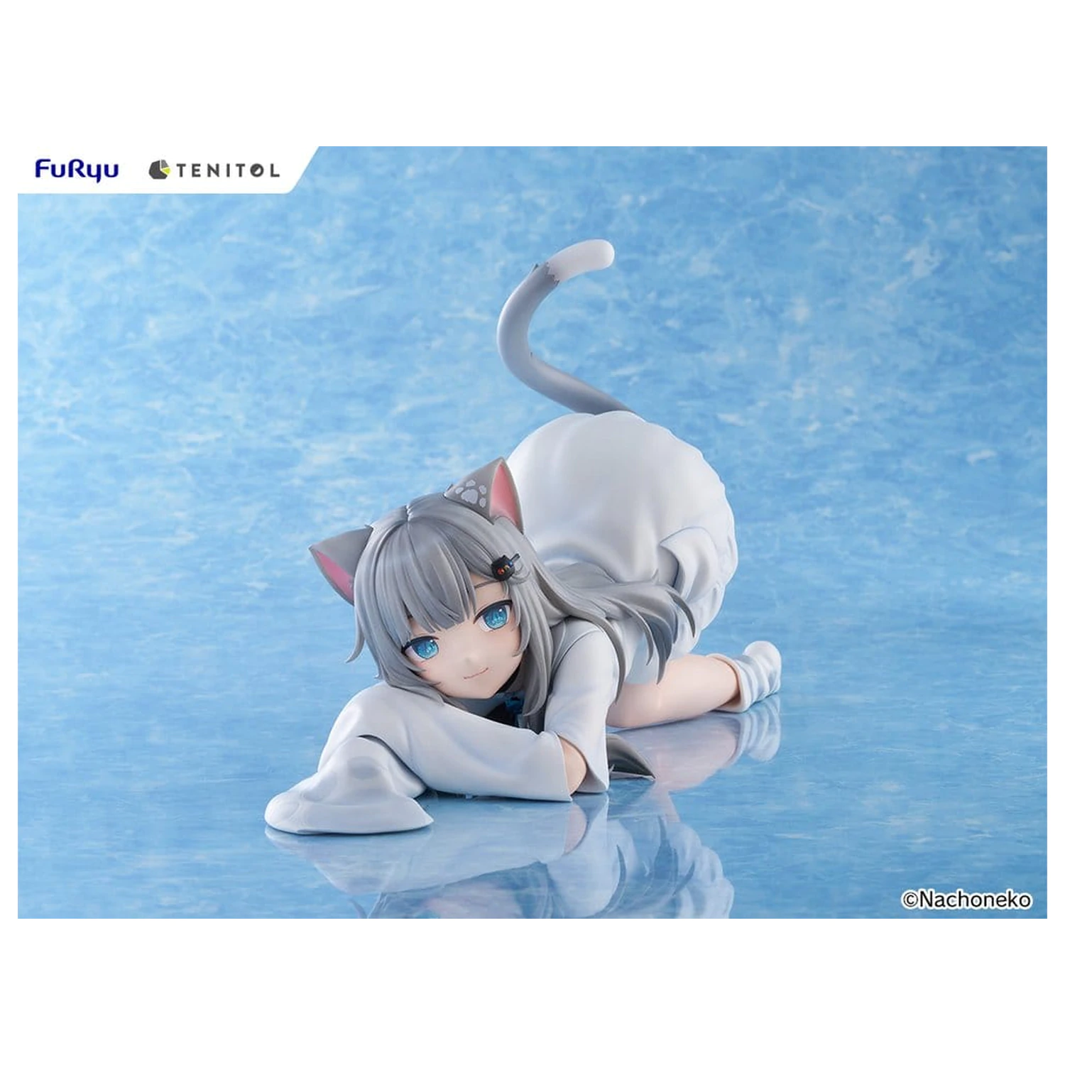Virtual Youtuber Tenitol Big Noodle Stopper PVC Figure Nachoneko 18 cm product photo