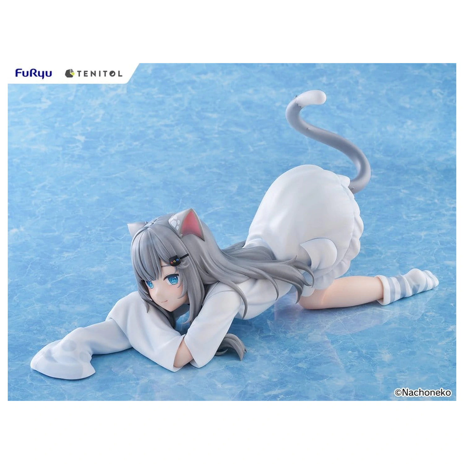 Virtual Youtuber Tenitol Big Noodle Stopper PVC Figure Nachoneko 18 cm product photo