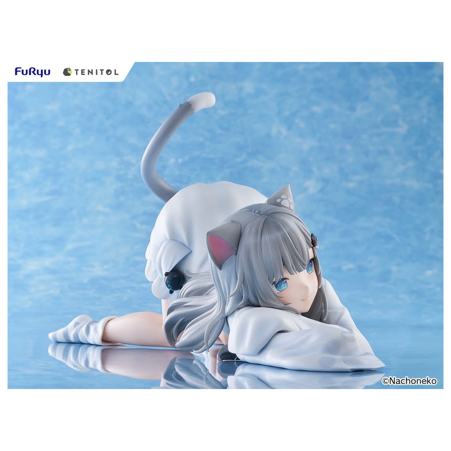 Virtual Youtuber Tenitol Big Noodle Stopper PVC Figure Nachoneko 18 cm product photo