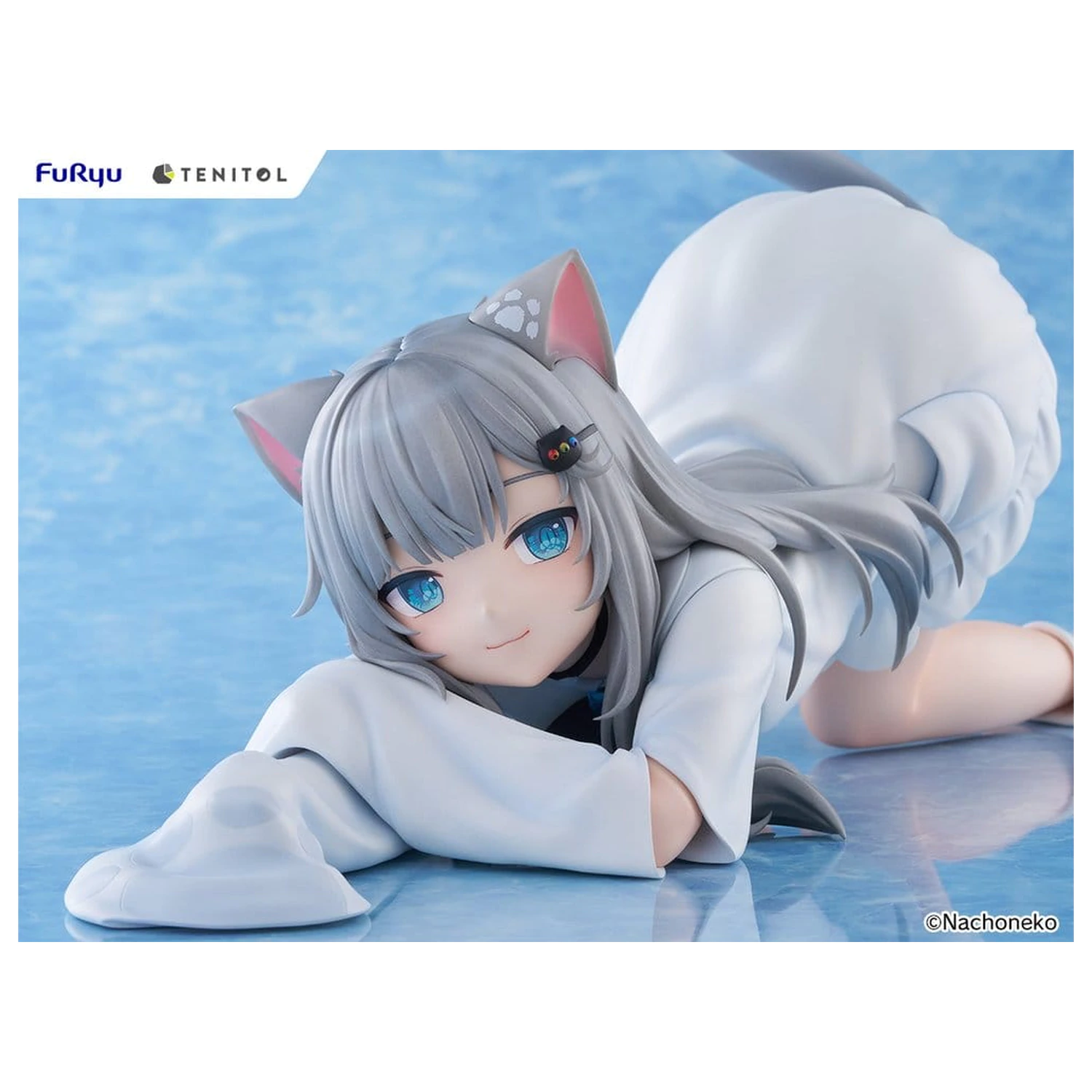 Virtual Youtuber Tenitol Big Noodle Stopper PVC Figure Nachoneko 18 cm product photo