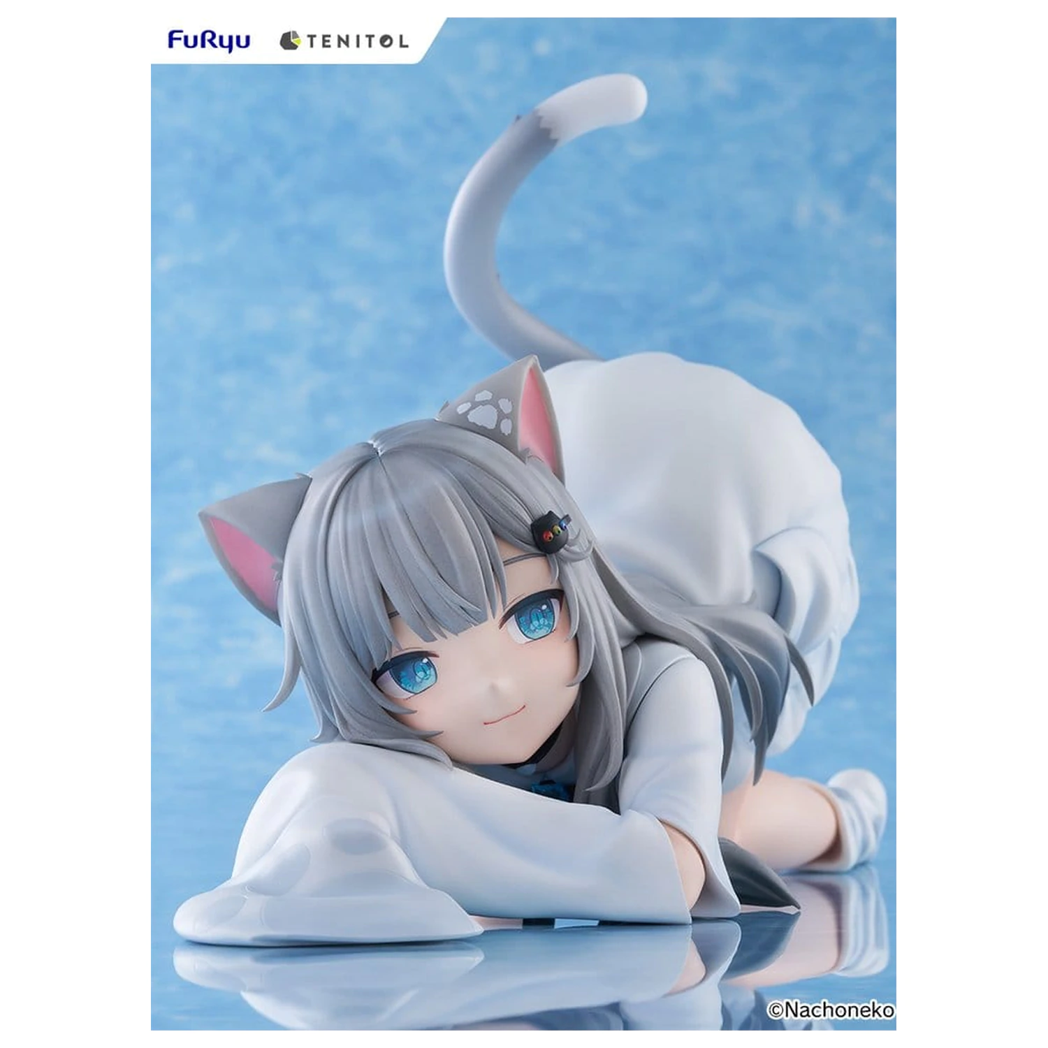Virtual Youtuber Tenitol Big Noodle Stopper PVC Figure Nachoneko 18 cm product photo