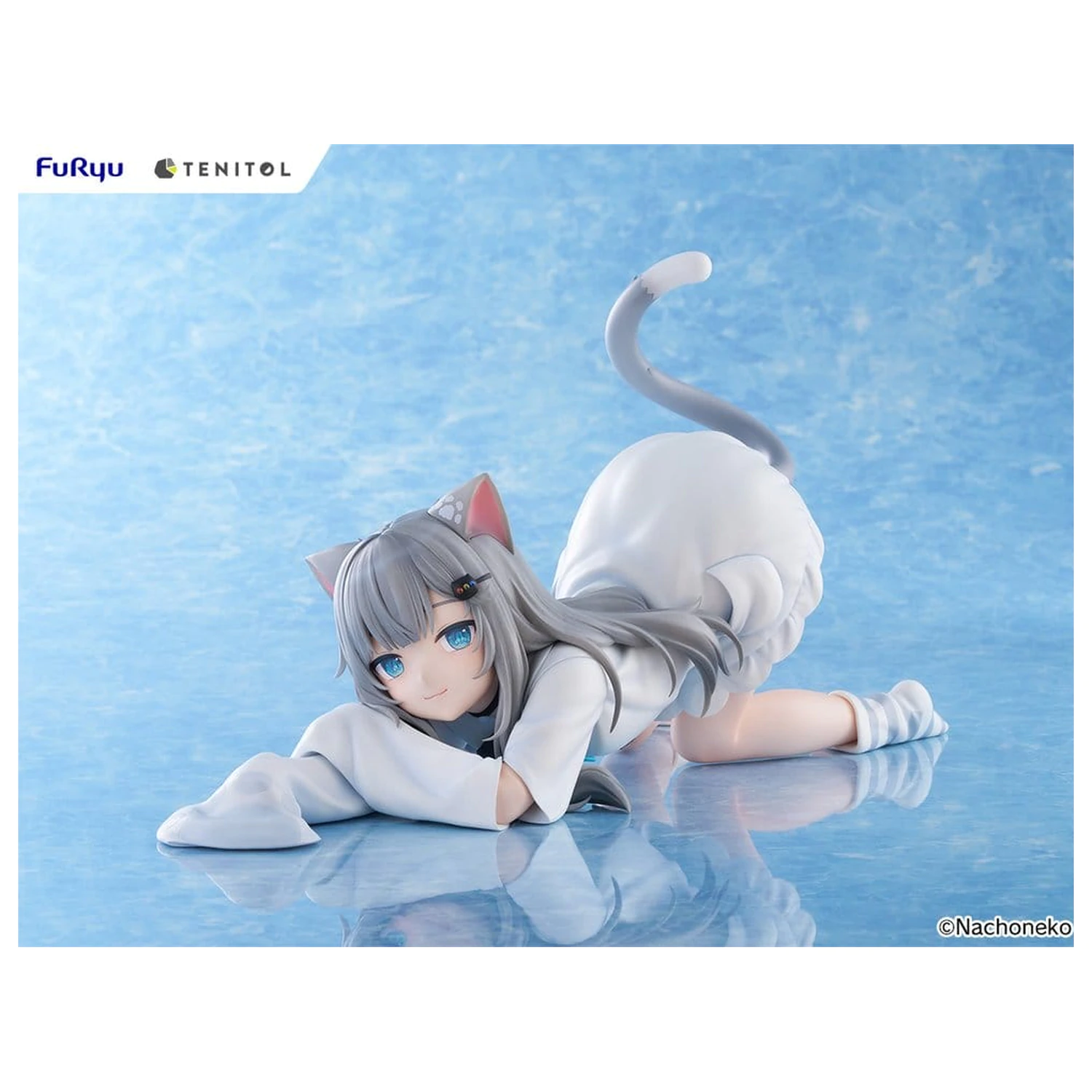 Virtual Youtuber Tenitol Big Noodle Stopper PVC Figure Nachoneko 18 cm product photo