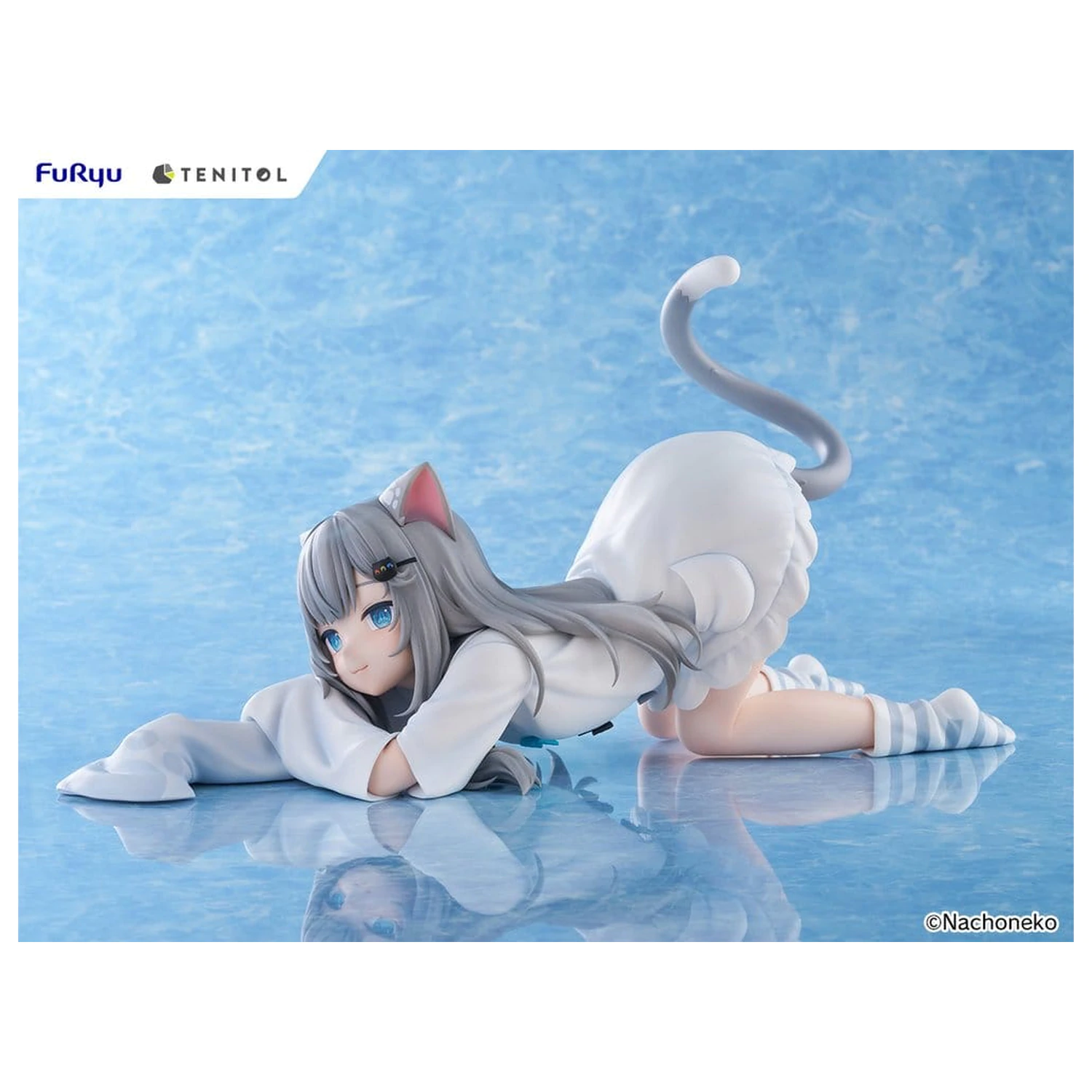 Virtual Youtuber Tenitol Big Noodle Stopper PVC Figure Nachoneko 18 cm product photo