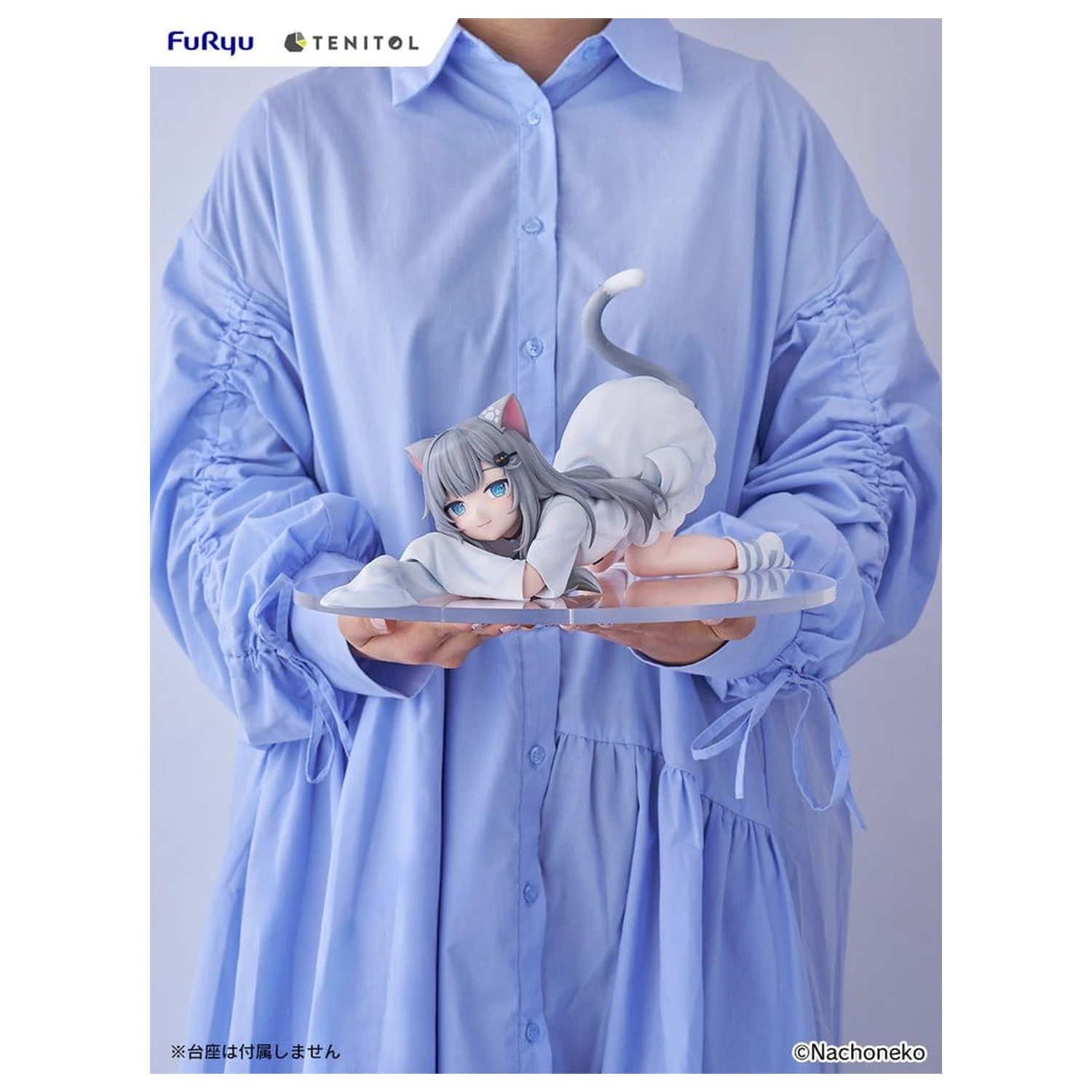 Virtual Youtuber Tenitol Big Noodle Stopper PVC Figure Nachoneko 18 cm product photo