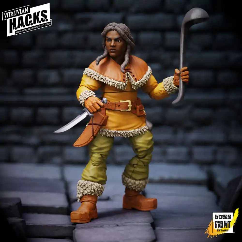 Vitruvian H.A.C.K.S. Action Figure Dwarf Tavern Keeper Madame Ruskin termékfotó