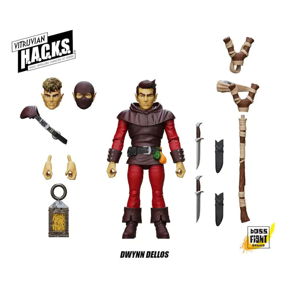 Vitruvian H.A.C.K.S. Action Figure Halfling Scout Dwynn Dellos termékfotó