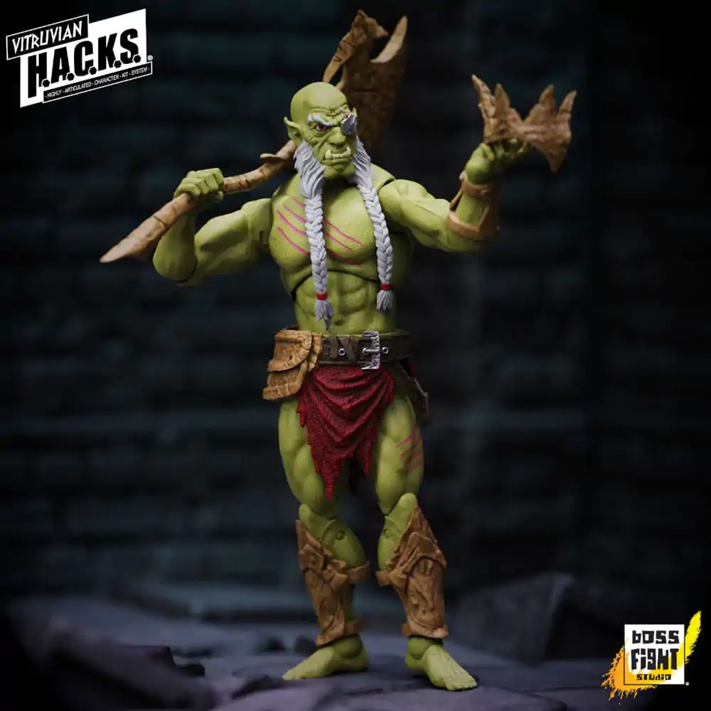 Vitruvian H.A.C.K.S. Action Figure Mighty Orc Sovran Bur'Zagi termékfotó