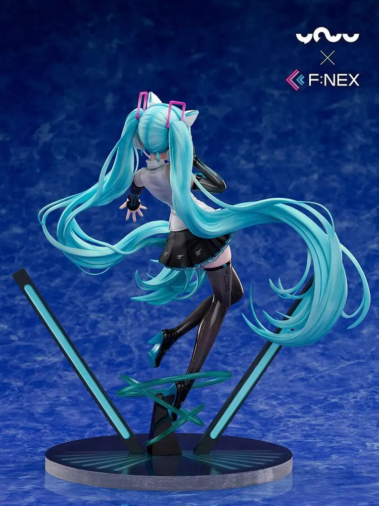 Vocaloid PVC Statue 1/7 Miku Hatsune Cat Ear Headphone Ver. 25 cm product photo
