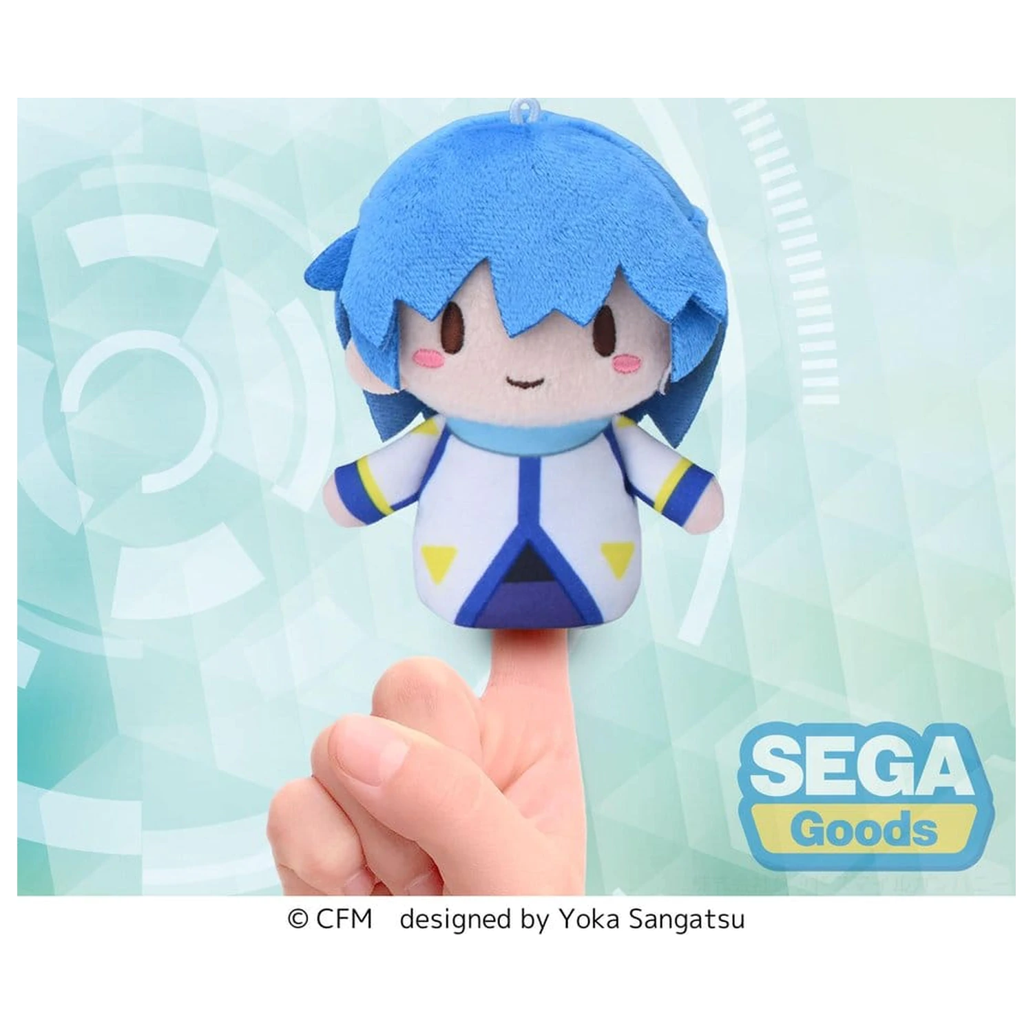 Vocaloid Fuwa Petit Plush Kaito Finger Mascot 10 cm product photo