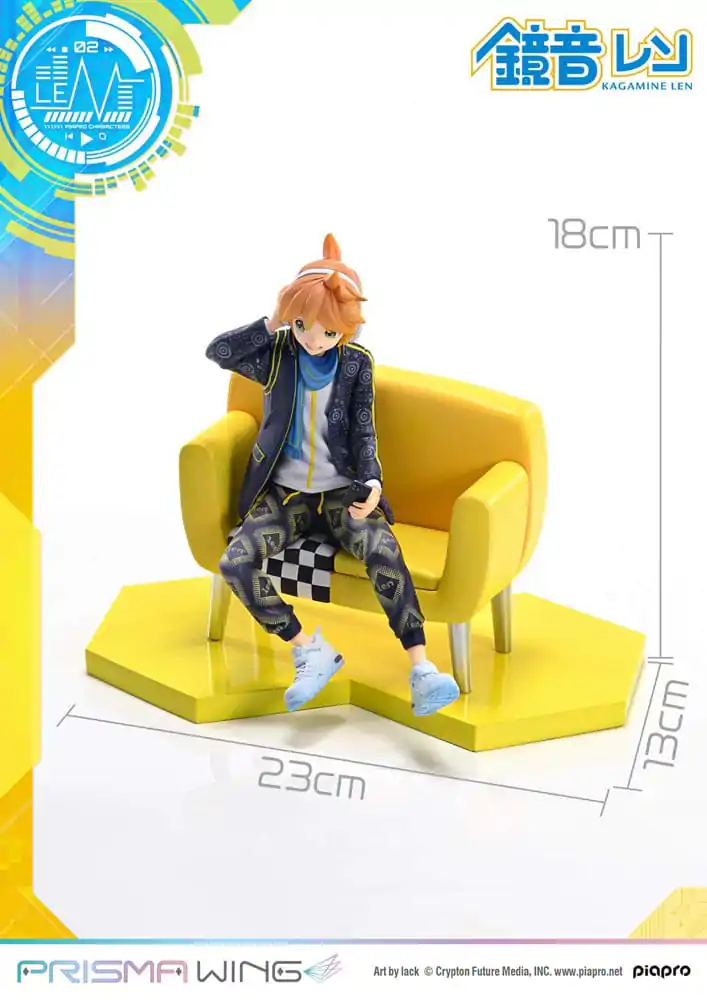 Vocaloid Piapro Characters Prisma Wing PVC Statue 1/7 Kagamine Len (Art by lack) 18 cm product photo
