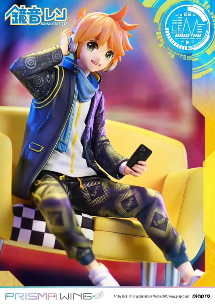 Vocaloid Piapro Characters Prisma Wing PVC Statue 1/7 Kagamine Len (Art by lack) 18 cm product photo