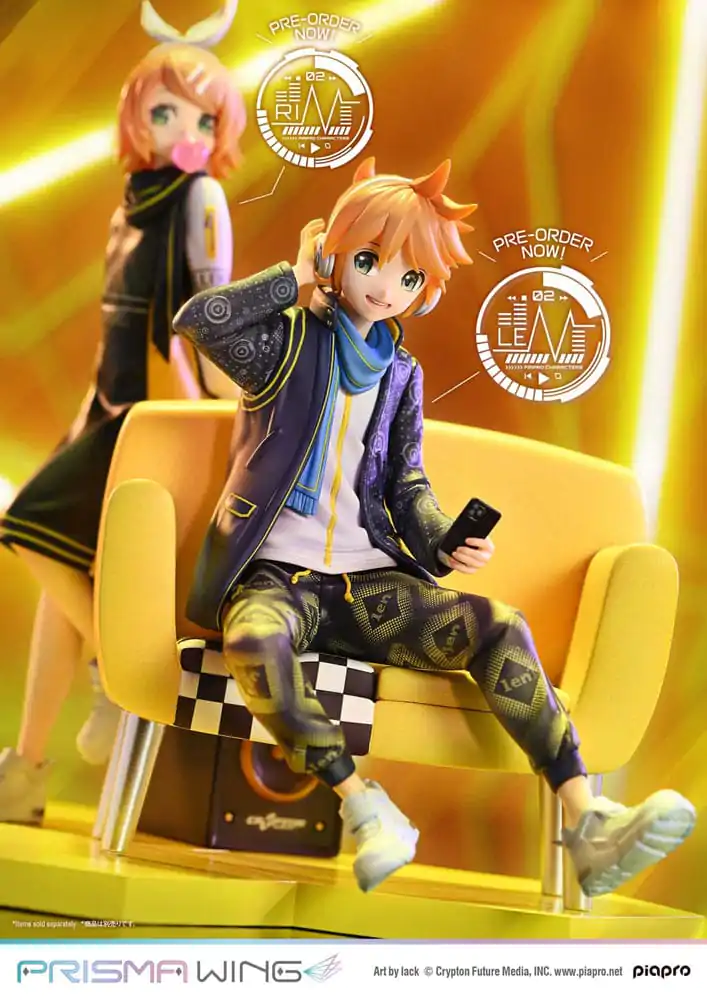 Vocaloid Piapro Characters Prisma Wing PVC Statue 1/7 Kagamine Len (Art by lack) 18 cm product photo