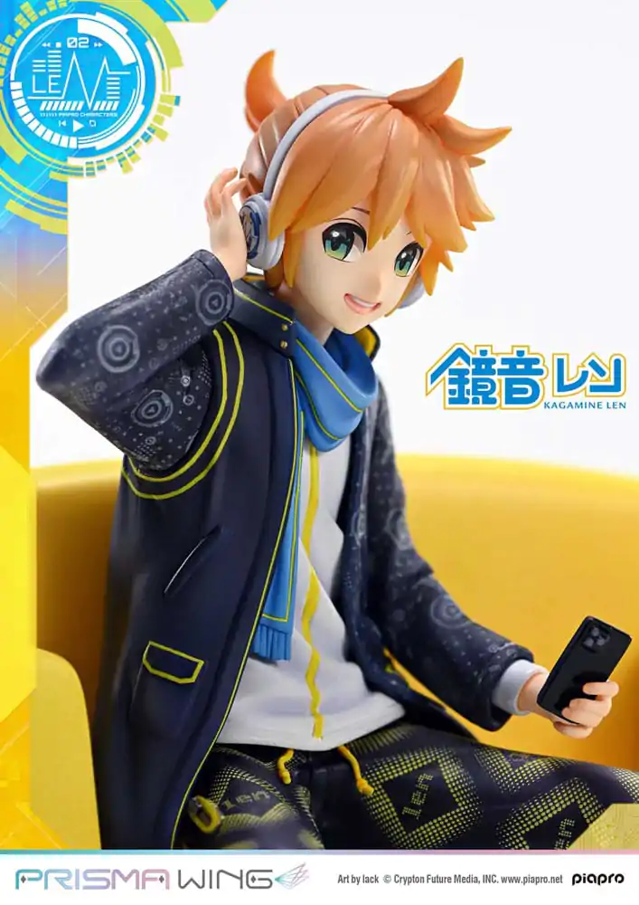 Vocaloid Piapro Characters Prisma Wing PVC Statue 1/7 Kagamine Len (Art by lack) 18 cm product photo