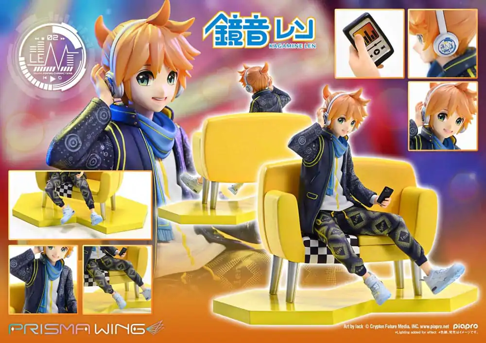 Vocaloid Piapro Characters Prisma Wing PVC Statue 1/7 Kagamine Len (Art by lack) 18 cm product photo