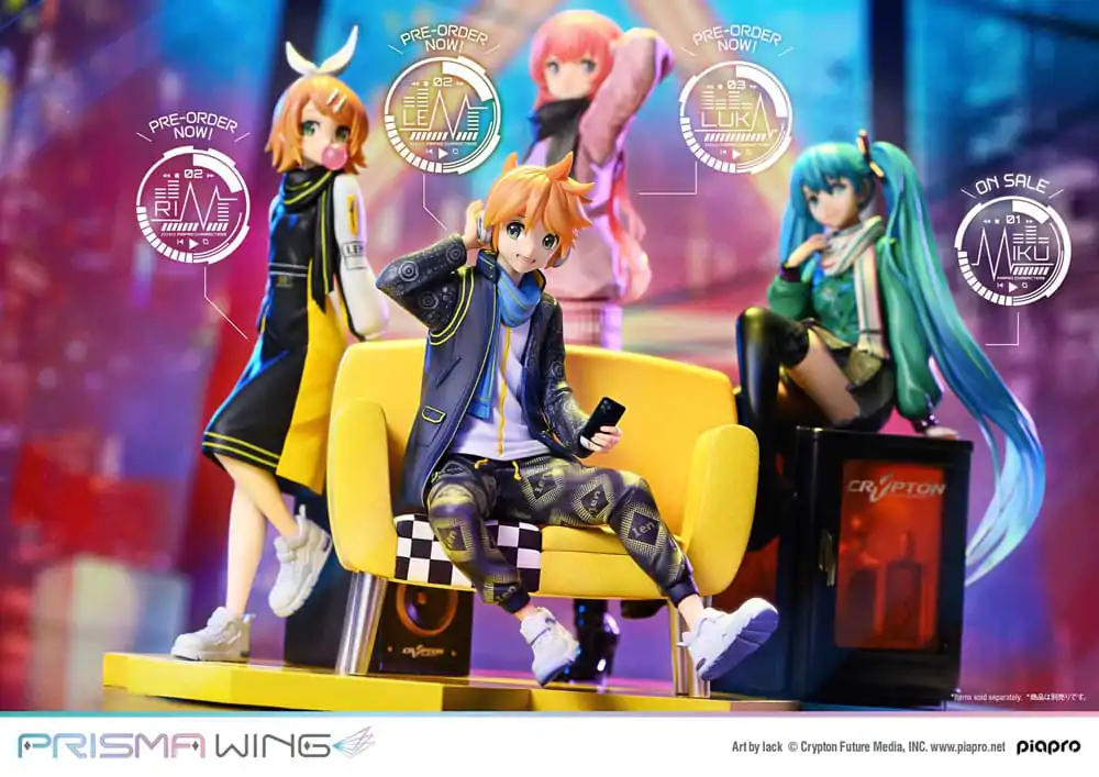 Vocaloid Piapro Characters Prisma Wing PVC Statue 1/7 Kagamine Len (Art by lack) 18 cm product photo