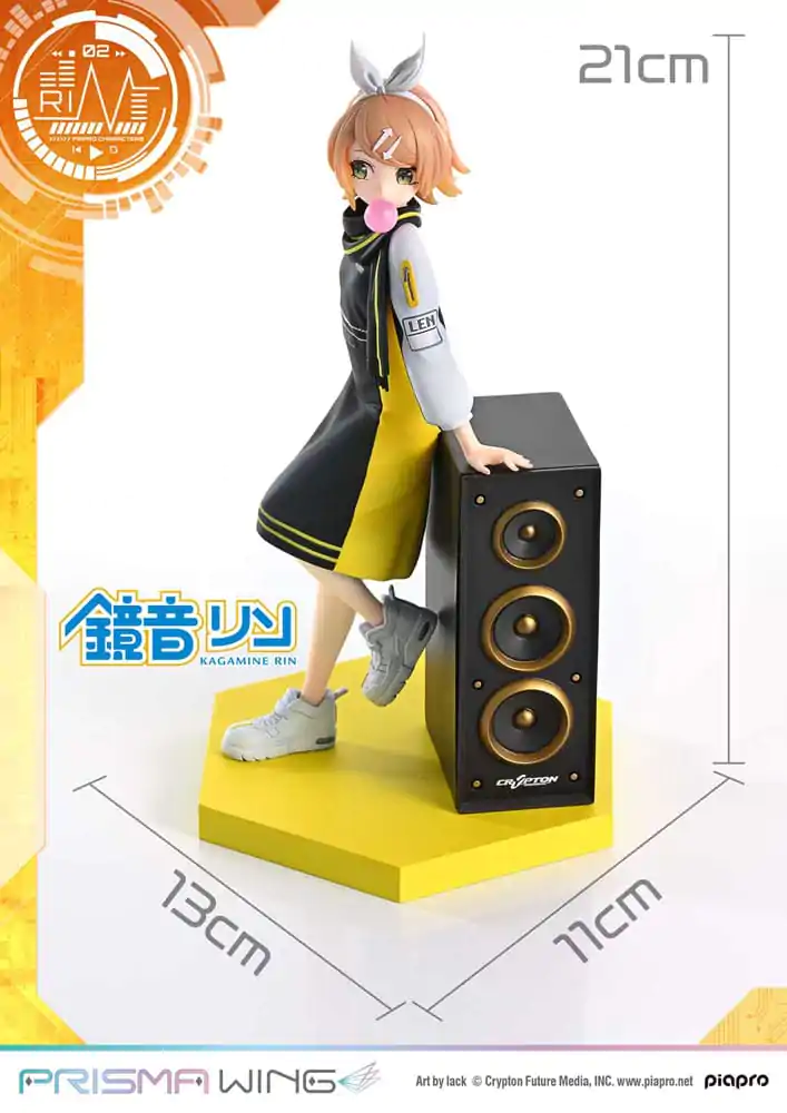 Vocaloid Piapro Characters Prisma Wing PVC Statue 1/7 Kagamine Rin (Art by lack) 21 cm product photo