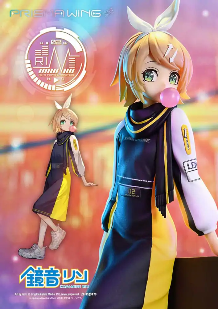 Vocaloid Piapro Characters Prisma Wing PVC Statue 1/7 Kagamine Rin (Art by lack) 21 cm product photo