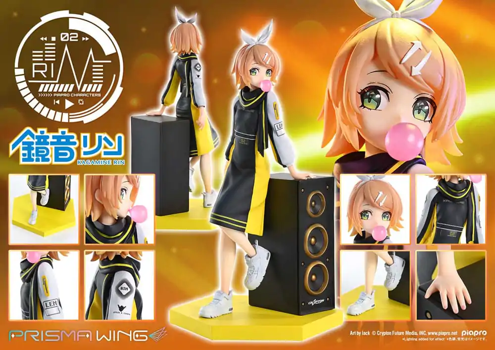 Vocaloid Piapro Characters Prisma Wing PVC Statue 1/7 Kagamine Rin (Art by lack) 21 cm product photo